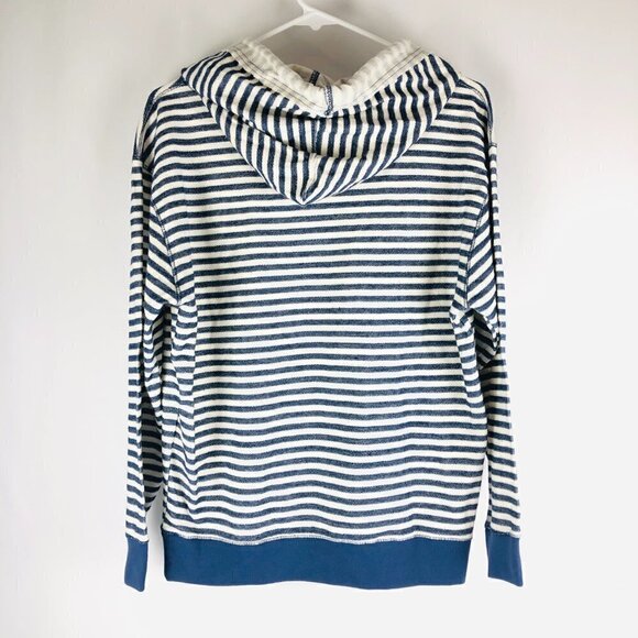 TR McTAGGART Navy Blue Stripped Hoodie S - Picture 2 of 6